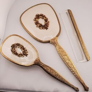 NOS Vintage Brush Mirror Comb Set